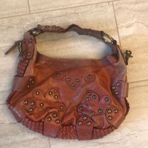 Vintage Isabella Fiore leather bag with studs
